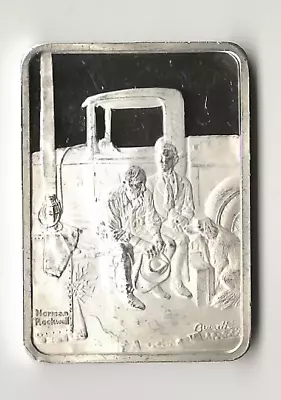 1.036oz  999 Silver Norman Rockwell's Best Loved Post Covers  BREAKING HOME TIES • $47.99