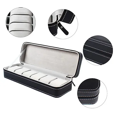 6 Slots Portable Watch Box Watch Organizer Collector Jewelry Display Storage Box • $21