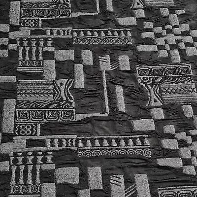 £6.99 • Buy Double Knit Jersey Fabric Wavy Effect And Abstrac Pattern 4 Way Stretch 47  Wide