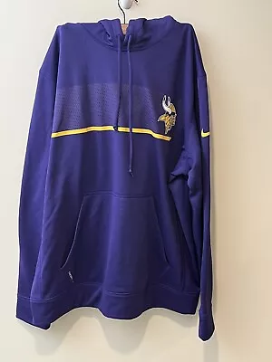 Nike Mens Minnesota Vikings Therma-Fit Hoodie Size XL • $26.88