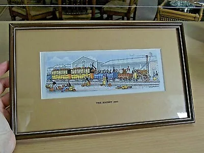 £15 • Buy Vintage J&j Cash Woven Silk Picture - The Rocket 1830