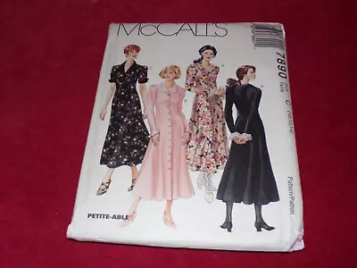 🌸 McCALL'S #7890 - LADIES MODEST ( 3 STYLE ) FIT & FLARE DRESS PATTERN 10-18 FF • $11.39