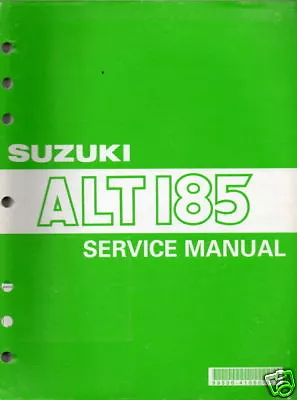 1984-91 Suzuki Atv 3 Wheeler Alt 185 Service Manual • $29.99