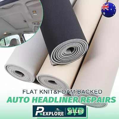 Auto Headliner Foam Backed Flat Knit Roof Lining Truck Door Lining Interior Trim • $6.99