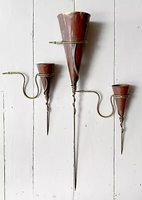 3 X Garden Stakes Candle Holder / Garden Candle Holder Spikes • £19.50