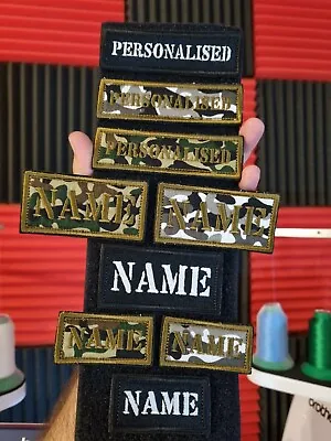 £6 • Buy PERSONALISED Military Name Tags MPT  AIRSOFT Text Badge Patch Hook And Loop