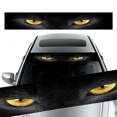Car Window Windshield Yellow Eye Banner Graphic Decal Vinyl Sticker For BMW X2/3 • $9.02