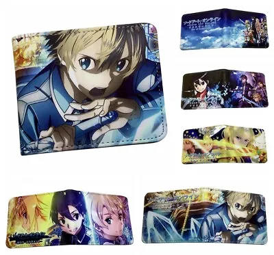 $12.39 • Buy Sword Art Online SAO Wallet Anime Kirito Asuna Bifold Card Holders Purse