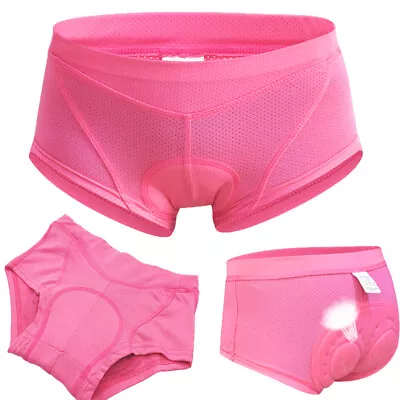 Womens 3D Gel Padded Bike Underpants Cycling Underwear Shockproof Shorts Pants • $6.99