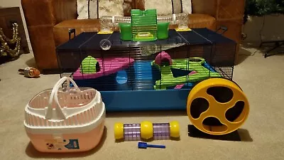 Savic Hamster Heaven XL Hampster Cage  W/ Accessories Wheel Carry Cage • £40