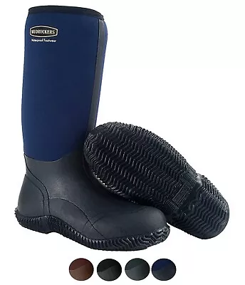 Mudruckers Waterproof 15  Tall Boots - Unisex Slip On Boot (Var. Colors & Sizes) • $89.95