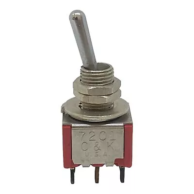 7201 C&K DPDT Toggle Switch ON-ON 2A/250Vac 5A/125Vac • $7.40