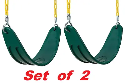 $91.74 • Buy Gorilla Playsets Green Belt Swing Extreme-Duty W/ Chains (Set Of 2) With Hangers