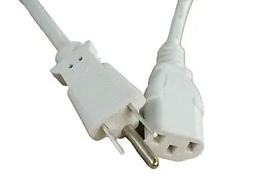[UL Listed] White 15 Feet Long AC Power Cord For Xante PlateMaker 3 Printer • $11.99