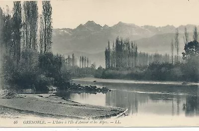 GRENOBLE - L'Isere A L'Ile D'Amour Et Les Alpes - France • $7.87