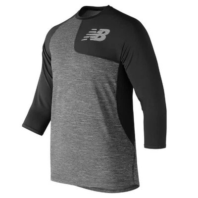 $35.99 • Buy New Balance Men's Asym 2.0 Left 3/4 Sleeve Black Size M