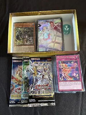 YuGiOh Mystery Box / Bundle - Boosters Structure Deck 50 Cards Sleeves & More • £25
