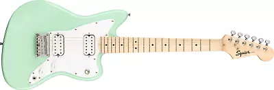 Squier Mini Jazzmaster Electric Guitar Surf Green Maple Fingerboard • $275.78