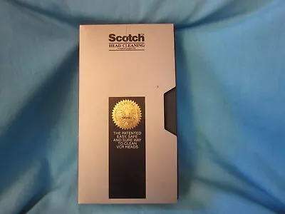 Scotch Head Cleaning Videocassette VHS VCR Tape Dry Type Cleaner - Multiple Use • $9.99