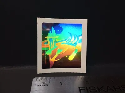 Vintage Stickers Hallmark Castle Space Rainbow 3D Holographic Sticker Mod 1984 • $5.98