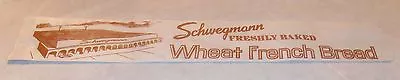 Vintage Schwegmann Wheat French Bread Wrapper Or Bag Old New Orleans La. • $35