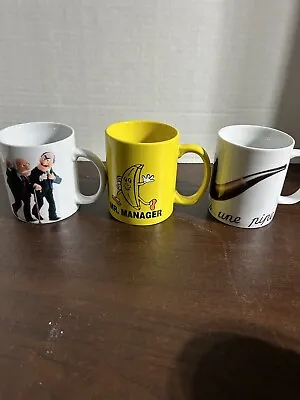 3 Mug Lot. RARE MUPPETS STATLER AND WALDORF Arrested Development Moma • $21