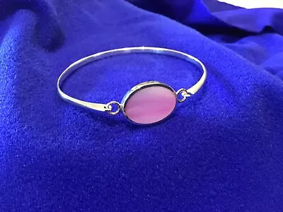 Kit Heath Silver And Lilac Shell Bangle. • £20