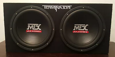 MTX Audio MTX Terminator TNE212D 4 Ohm Dual Speaker Dual Input Subwoofer Box • $180