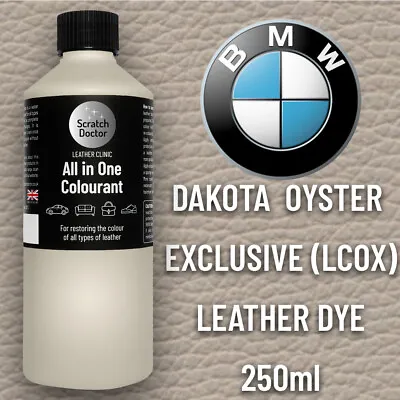 Leather Paint BMW Car Seat OYSTER EXCLUSIVE LCOX. All In One 250ml Dye Repairing • £16.95