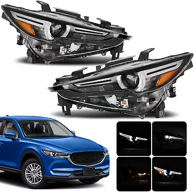 Pair Full LED Projector Headlights W/ AFS Fit For 2017-21 Mazda CX5 CX-5 LH & RH • $319.59