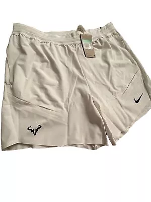 🎾 XXL 🎾 NIKE COURT Dri-Fit ADV RAFA Nadal Tennis Shorts ⛳️ DD8543-100 Alcaraz • $47.90