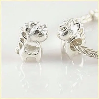 UNICORN 925 Sterling Silver Charm Bead. • £8.95