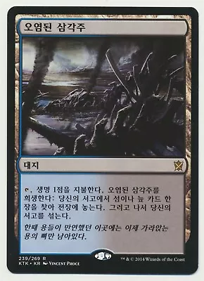 MTG Magic The Gathering KOREAN Khans Of Tarkir Polluted Delta NM/MINT Condition! • $39.99