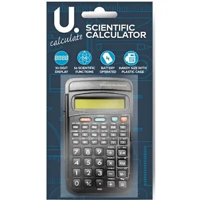 Scientific Calculator With Case - 10 Digit Display School Maths Calculations  • £3.69