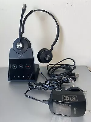 £89.99 • Buy Jabra Engage 65 Duo On-Ear  Wireless Headset For PC Or Desk Phone Skype 