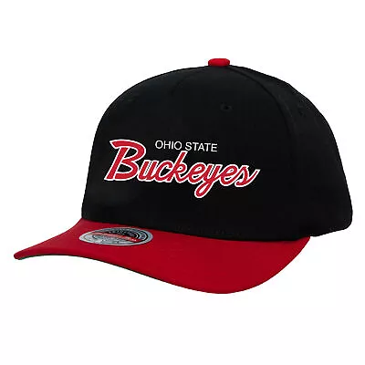 Men's Mitchell & Ness Black Ohio State Buckeyes Team Script 2.0 Snapback Hat • $23.99