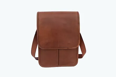 Leather Messenger Bag Laptop Satchel Handbag Office School Crossbody Shoulder • $55.19