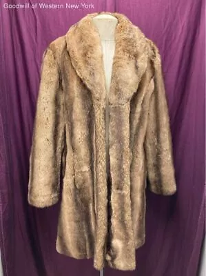 East 5th Brown Faux Fur Coat Women's Size L • $13.99