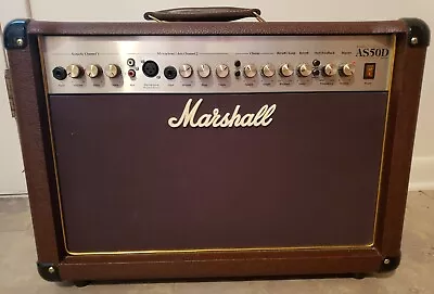 Marshall AS50D 2-Channel 50W Acoustic Guitar Combo Amplifier With 2x8  Speakers • $400