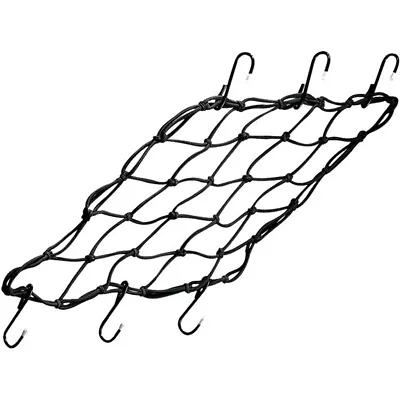 Strong Motorcycle Motorbike 6 Hook Luggage Cargo Net - Black • $8.69