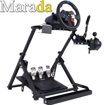 Marada Racing Wheel Stand X Upgrade Fit Logitech G29 G920 G923 GPRO Thrustmaster • £89.99