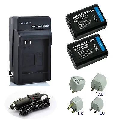 $9.47 • Buy New NP-FW50 Battery / Charger For Sony Alpha A3000 A3500 A6000 A6300 A6400 A6500