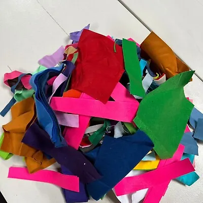 Random Plain Coloured Felt Scrap Bags - Great For All Sorts Of Crafts • £5.99