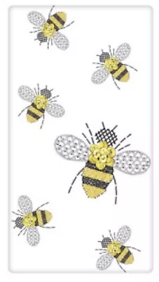 Flour Sack Kitchen Dish Towel Bee Embroidery Mary Lake - Thompson New • $12.99