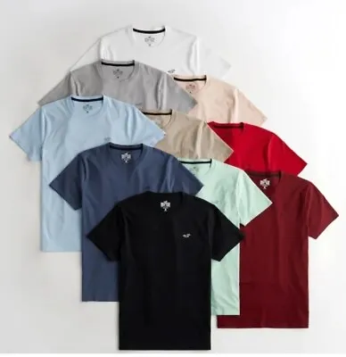 Hollister Men's T-Shirt Short Sleeve Crew Neck Must-Have Tee Logo Icon M/L/XL • $17.90