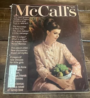 Vintage McCall's: Most Famous Women France August 1965 • $6