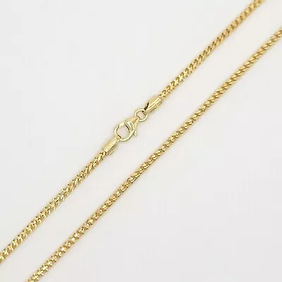 14k Solid Yellow Gold 2mm Franco Chain Necklace16  18  20  22  24  26  • $794