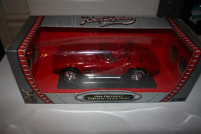 1964 Chevrolet Corvette Grand Sport Road Signature 1/18 Diecast Car Original Box • $30