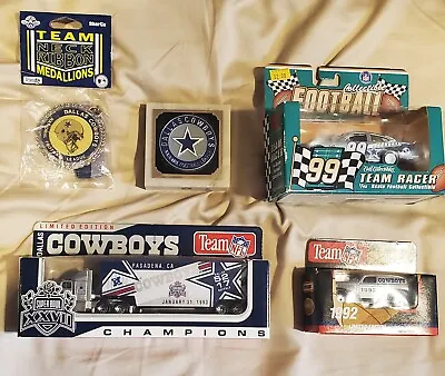 Dallas Cowboys Memorabilia Lot Cars Truck Medallion And Marble Paper Weight • £65.54