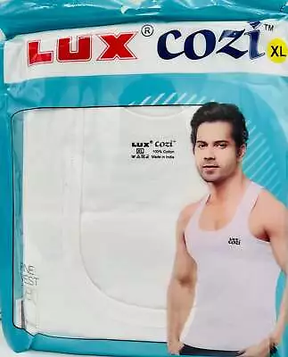 Lux Cozi Men's SOFT FINE 100% Cotton White VEST PACK 1 PC • $5.99